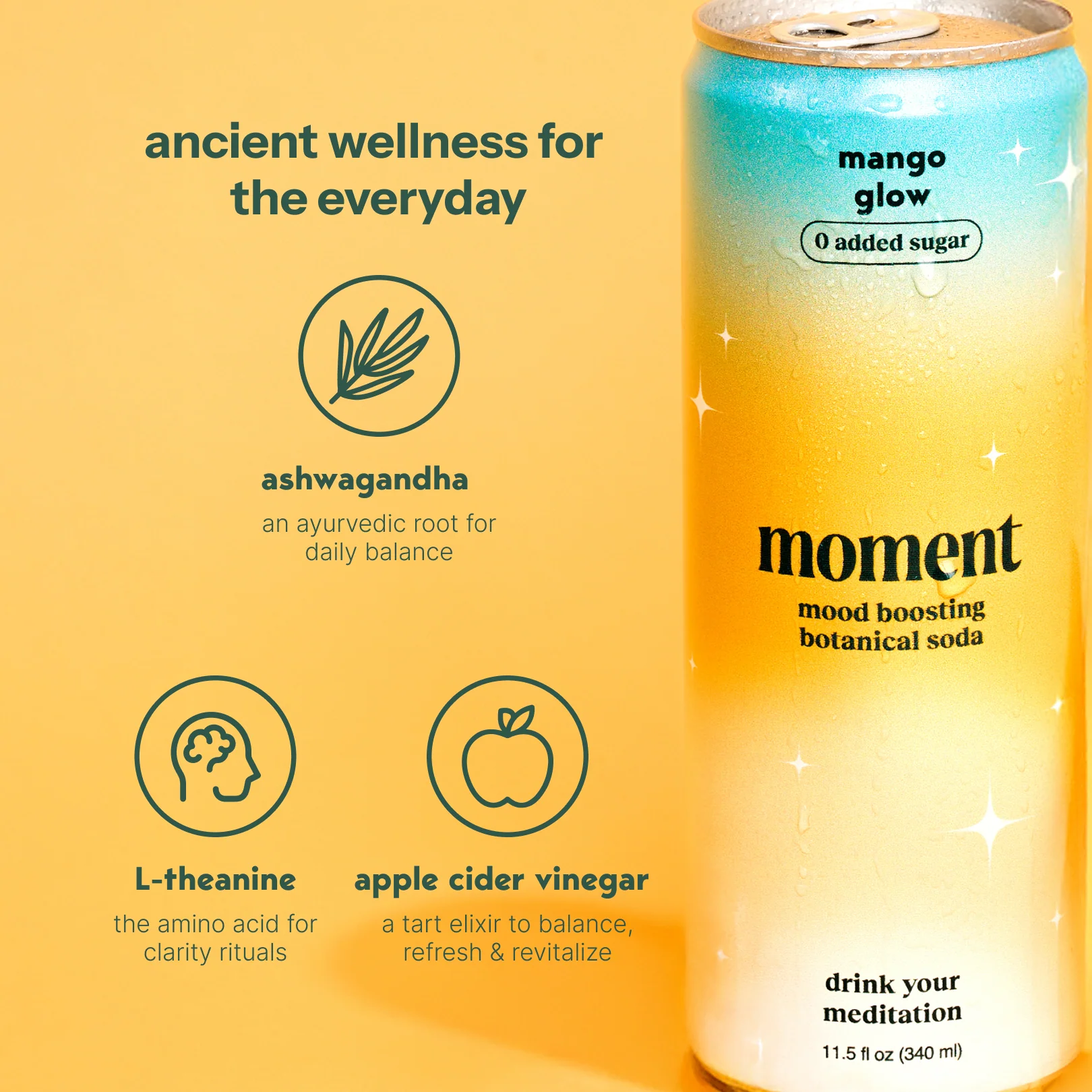 mango glow (botanical soda | 12 pack) - Image 4